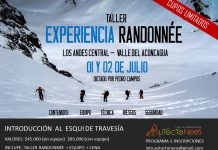 Taller de Randonnée 01/02 Julio en la V Región.